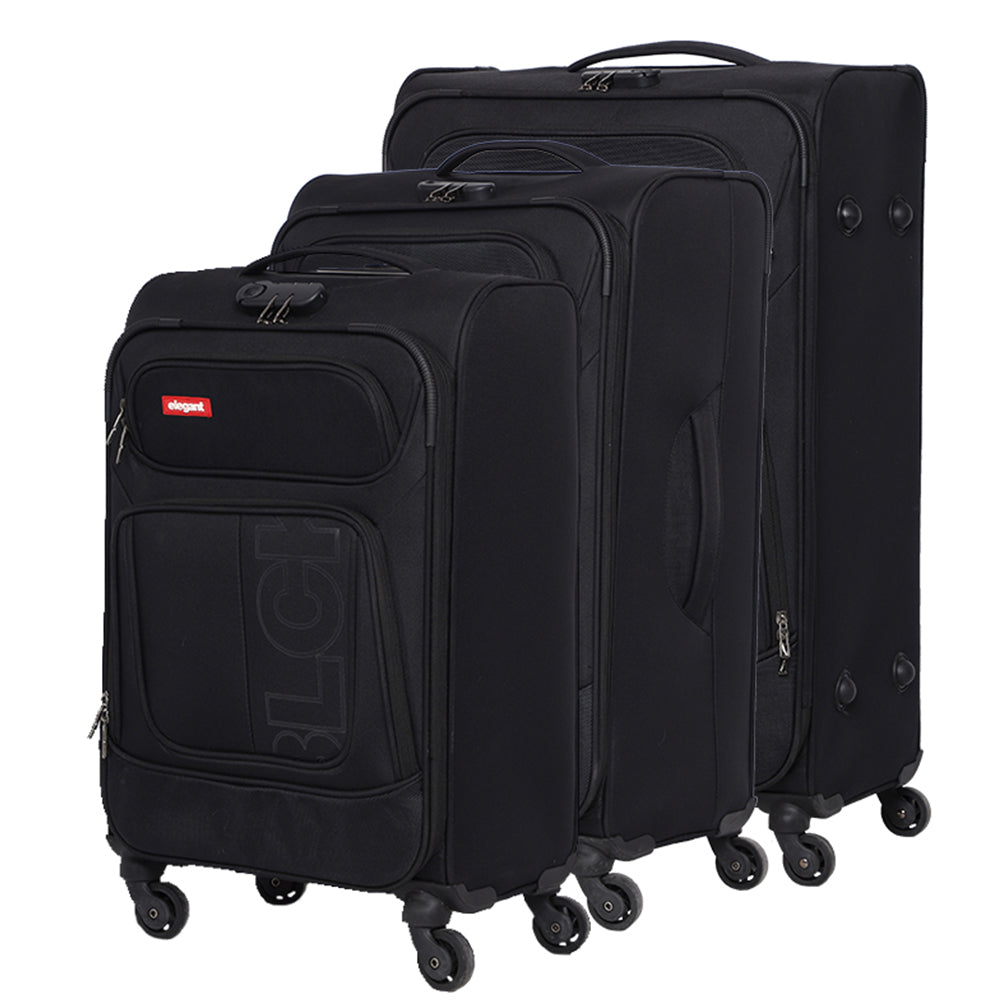 BLCK Polyester Nylon Trolley Luggage Bags Black Luggage Trolley Bags BLCK Trolley Luggage Bags Small Black Online