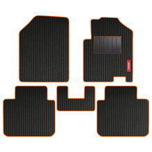 Load image into Gallery viewer, Cord Carpet Car Floor Mat For Toyota Urban Cruiser - Black Orange | Elegant Auto Retail
