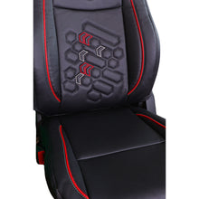 Victor 2 Art Leather Car Seat Cover For Maruti Dzire - Black Red | Elegant Auto Retail