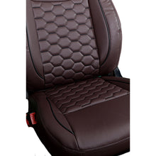 Load image into Gallery viewer, Victor 3 Art Leather Car Seat Cover For Honda Civic - Brown Black | Elegant Auto Retail
