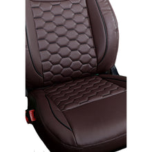 Victor 3 Art Leather Car Seat Cover For Tata Punch (Brown)! Elegant Auto Retail