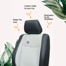 Venti 1 Duo Perforated Art Leather Car Seat Cover For Maruti Zen   In Black Grey | Elegant Auto Retail