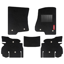 Load image into Gallery viewer, Cord Carpet Car Floor Mat For Jeep Wrangler Rubicon - Black Black | Elegant Auto Retail
