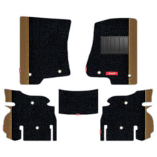 Load image into Gallery viewer, Duo Carpet Car Floor Mat For Jeep Wrangler Rubicon - Black Beige | Elegant Auto Retail
