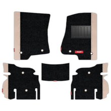 Load image into Gallery viewer, Duo Carpet Car Floor Mat For Jeep Wrangler Rubicon - Black MBeige | Elegant Auto Retail
