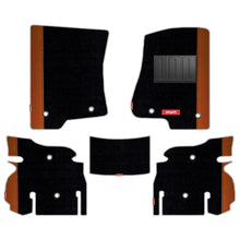 Load image into Gallery viewer, Duo Carpet Car Floor Mat For Jeep Wrangler Rubicon - Black Tan | Elegant Auto Retail

