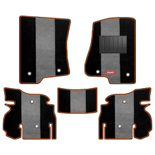 Load image into Gallery viewer, Edge Carpet Car Floor Mat For Jeep Wrangler Rubicon - Black Grey | Elegant Auto Retail
