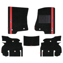 Load image into Gallery viewer, Sports Carpet Car Floor Mat For Jeep Wrangler Rubicon - Black Red | Elegant Auto Retail
