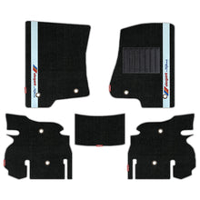Load image into Gallery viewer, Sports Carpet Car Floor Mat For Jeep Wrangler Rubicon - Black Silver | Elegant Auto Retail
