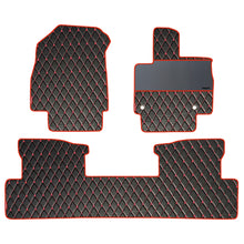 Load image into Gallery viewer, Luxury Leatherette Car Floor Mat For Mahindra XEV 9e - Black Red | Elegant Auto Retail
