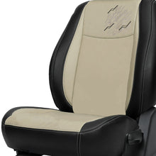Load image into Gallery viewer, Vogue Zap Plus Art Leather Bucket Fit Car Seat Cover For Honda Civic - Beige Black | Elegant Auto Retail
