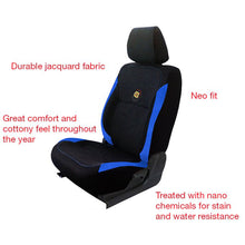 Load image into Gallery viewer, F1 Fabric Car Seat Cover Black and Blue
