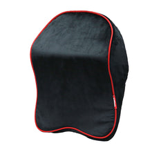Elegant Snug Memory Foam Neck Rest XL Car Pillow In Black-Red | Elegant Auto Retail