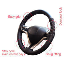 Load image into Gallery viewer, Car Steering Wheel Cover Black
