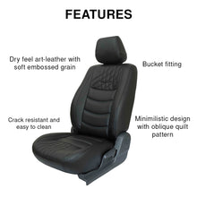 Glory Colt Art Leather Car Seat Cover Black For Mahindra Scorpio
