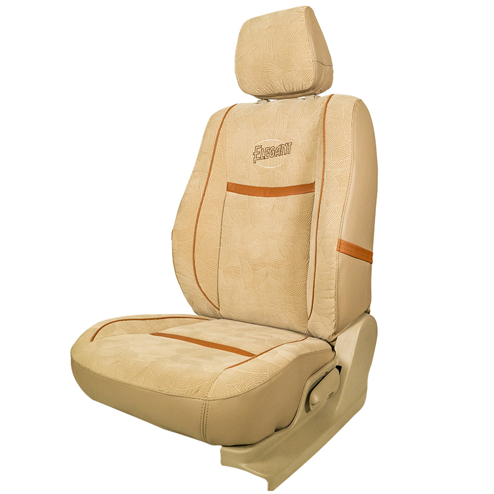 Comfy Waves Fabric Car Seat Cover For Tata Curvv with Free Set of 4 Comfy Cushion
