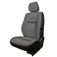 Load image into Gallery viewer, Comfy Waves Fabric Car Seat Cover Grey and Black For Maruti Grand Vitara with Free Set of 4 Comfy Cushion
