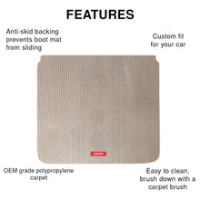 Load image into Gallery viewer, Carpet Car Dicky Mat Beige For Mahindra Marazzo
