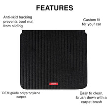 Load image into Gallery viewer, Carpet Car Dicky Mat Black For Mahindra Scorpio
