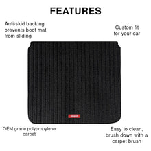 Load image into Gallery viewer, Carpet Car Dicky Mat Cord For Mahindra XEV 9e - Black | Elegant Auto Retail
