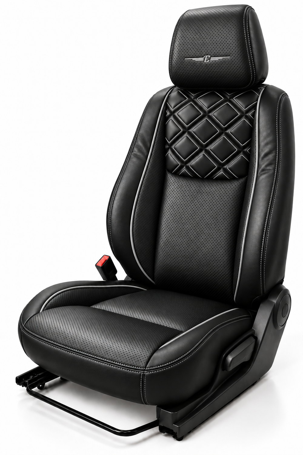 Elegant box black cgrey seat cover design