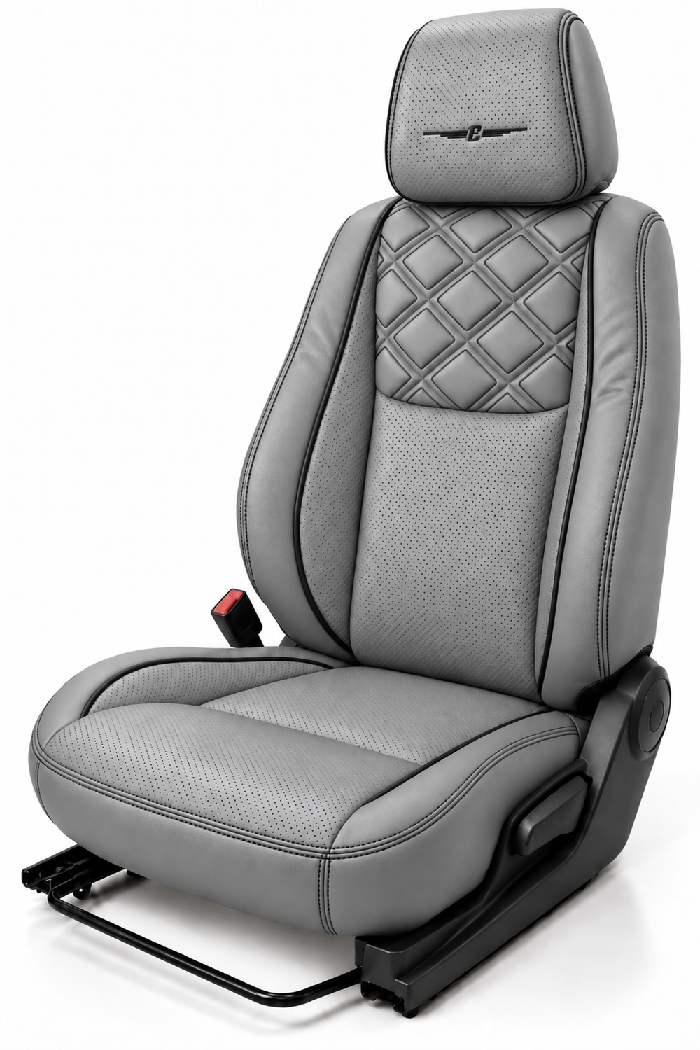Elegant box cgrey black seat cover design