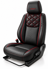 Elegant box art leather seat cover design