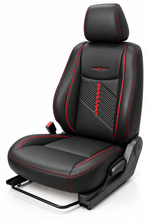 Elegant checker art leather seat cover design