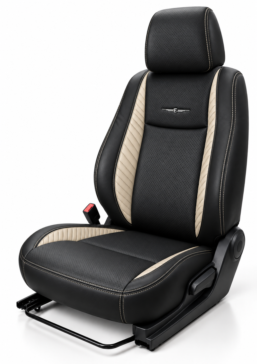 Elegant edge art leather seat cover design