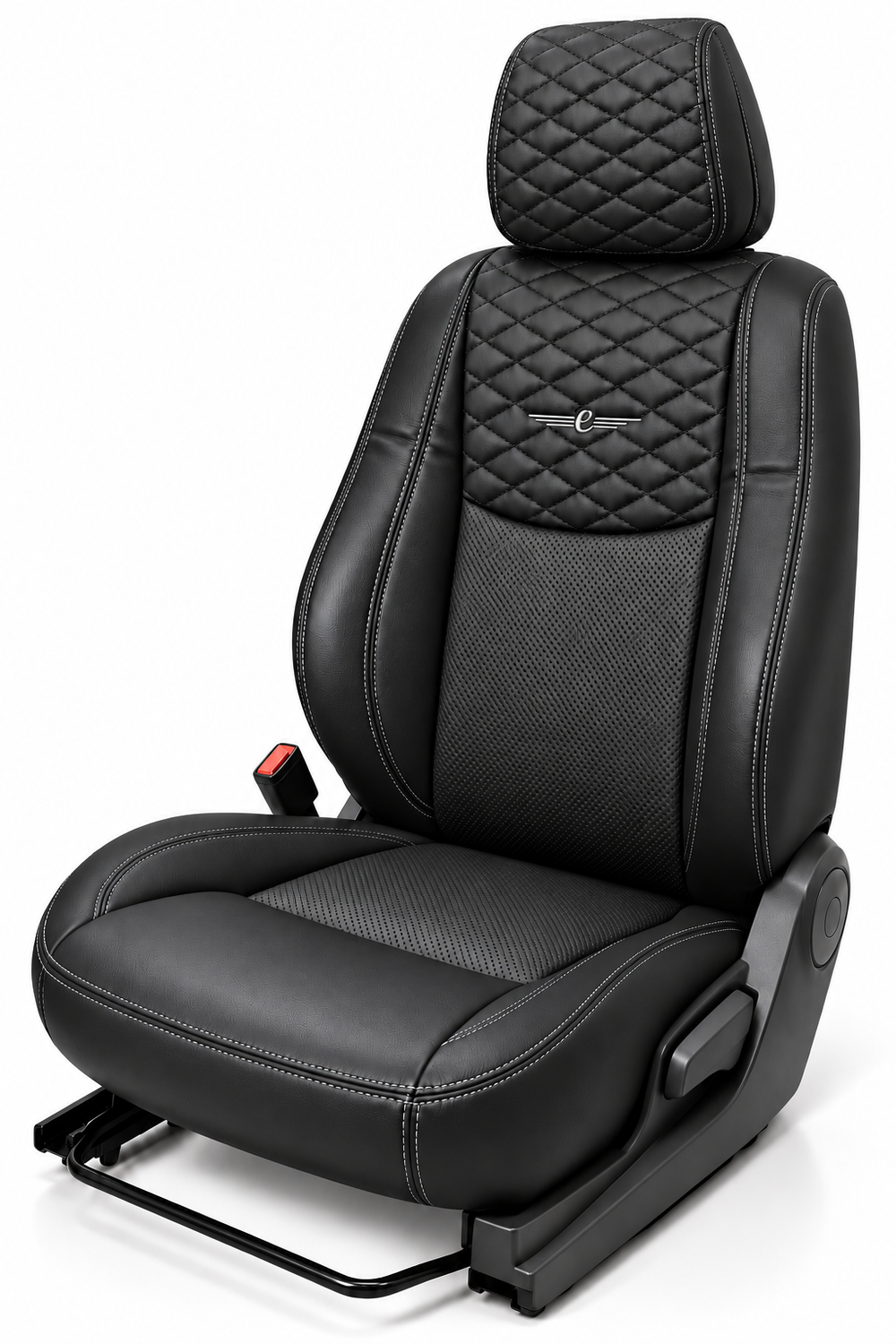 Elegant nitro art leather seat cover design