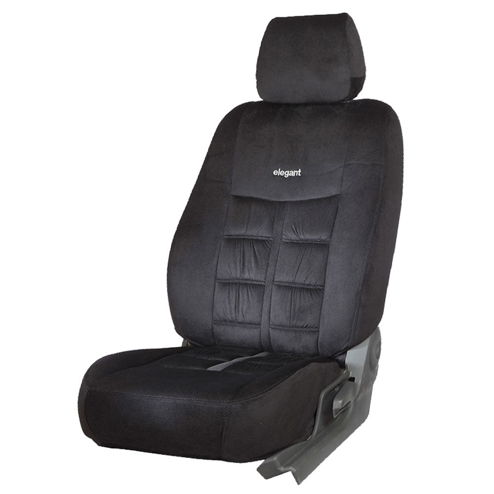 Emperor Velvet Fabric Seat Cover For Car Black – Elegant Auto Retail