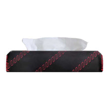 Load image into Gallery viewer, Nappa Leather Cross 2 Tissue Box Black and Red

