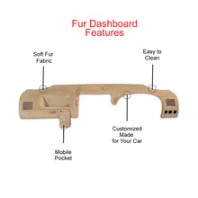 Load image into Gallery viewer, Fur Car Dashboard Cover Beige
