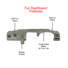 Load image into Gallery viewer, Fur Car Dashboard Cover Grey
