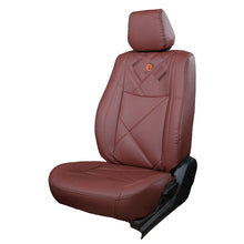 Load image into Gallery viewer, Victor Art Leather Car Seat Cover For Kia Syros - Brown Orange | Elegant Auto Retail
