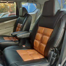 Load image into Gallery viewer, Nappa Grande Duo Art Leather Car Seat Cover For Honda Civic - Black Tan | Elegant Auto Retail
