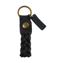 Load image into Gallery viewer, Leather Keychain Black (ELE-15)

