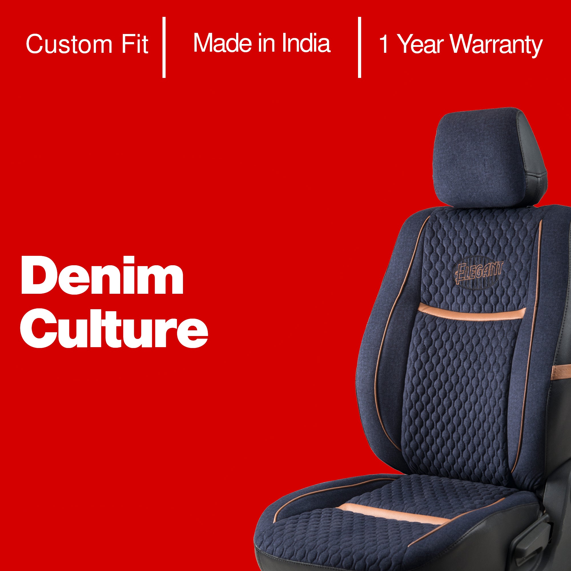 Seat Cover - Custom Made Water Resistant Denim Seat Covers Middle Row -  Prestige Sheepskin