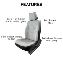 Load image into Gallery viewer, Vogue Oval Plus Art Leather Bucket Fitting Car Seat Cover For MG Astor
