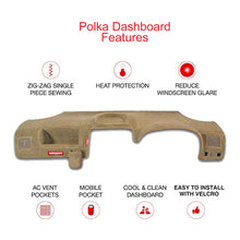 Load image into Gallery viewer, Polka Car Dashboard Cover Golden
