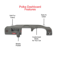 Load image into Gallery viewer, Polka Car Dashboard Cover Grey
