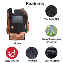 Posh 7D Car Floor Mats For Tata Punch (Brown-Black)! Elegant Auto Retail