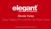 Load and play video in Gallery viewer, Zippy Nappa PR Art Leather Car Seat Cover For Skoda Kylaq
