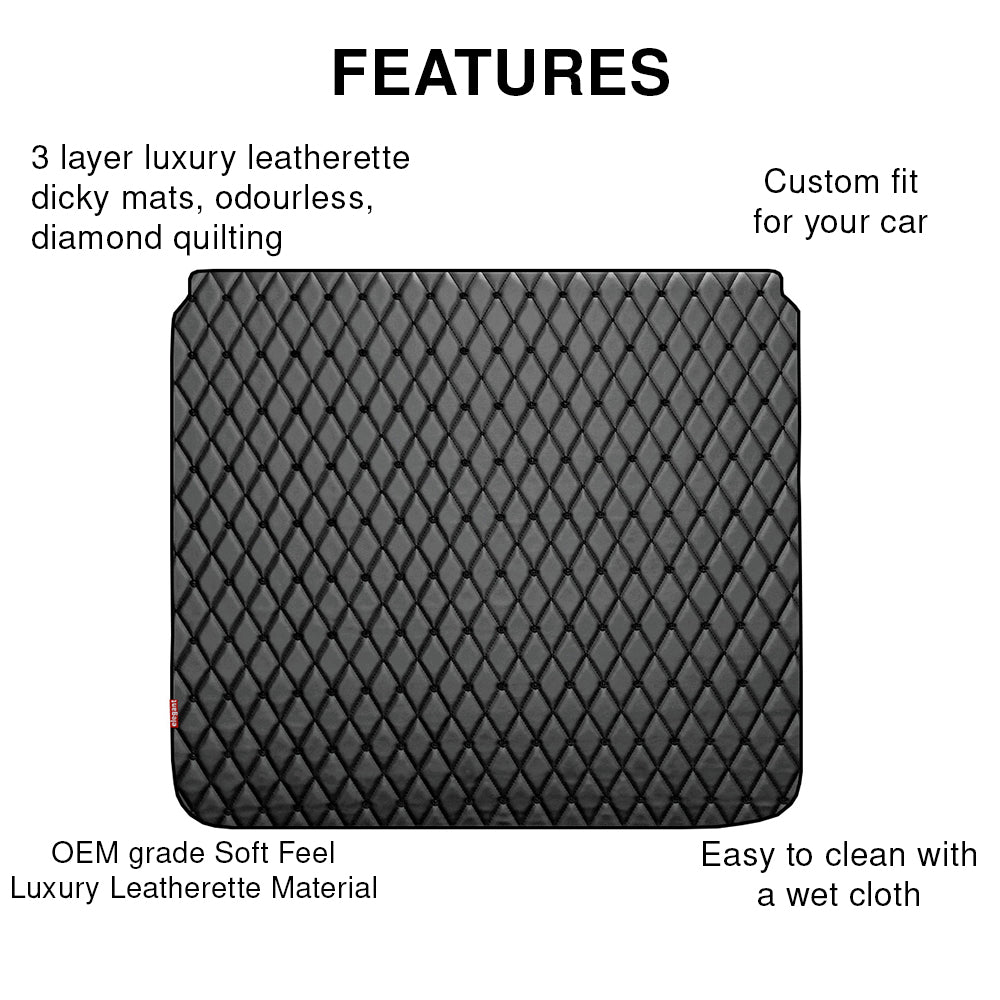 Luxury Leatherette Car Dicky Mat For Hyundai Aura