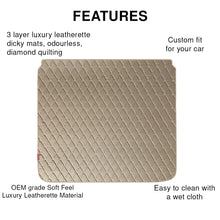 Luxury Leatherette Car Dicky Mat For Mahindra XEV 9S