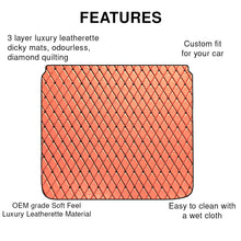 Load image into Gallery viewer, Luxury Leatherette Car Dicky Mat For Mahindra XUV500
