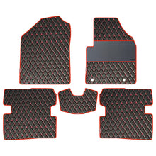 Luxury Leatherette Car Floor Mat For Hyundai Grand I10 In Black Red  Colour | Elegant Auto Retail