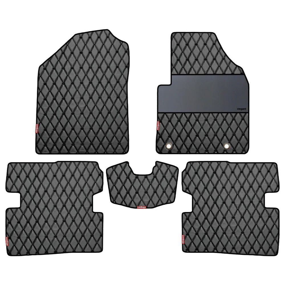 Luxury Leatherette Car Floor Mat For Hyundai Grand I10 In Black Black  Colour | Elegant Auto Retail