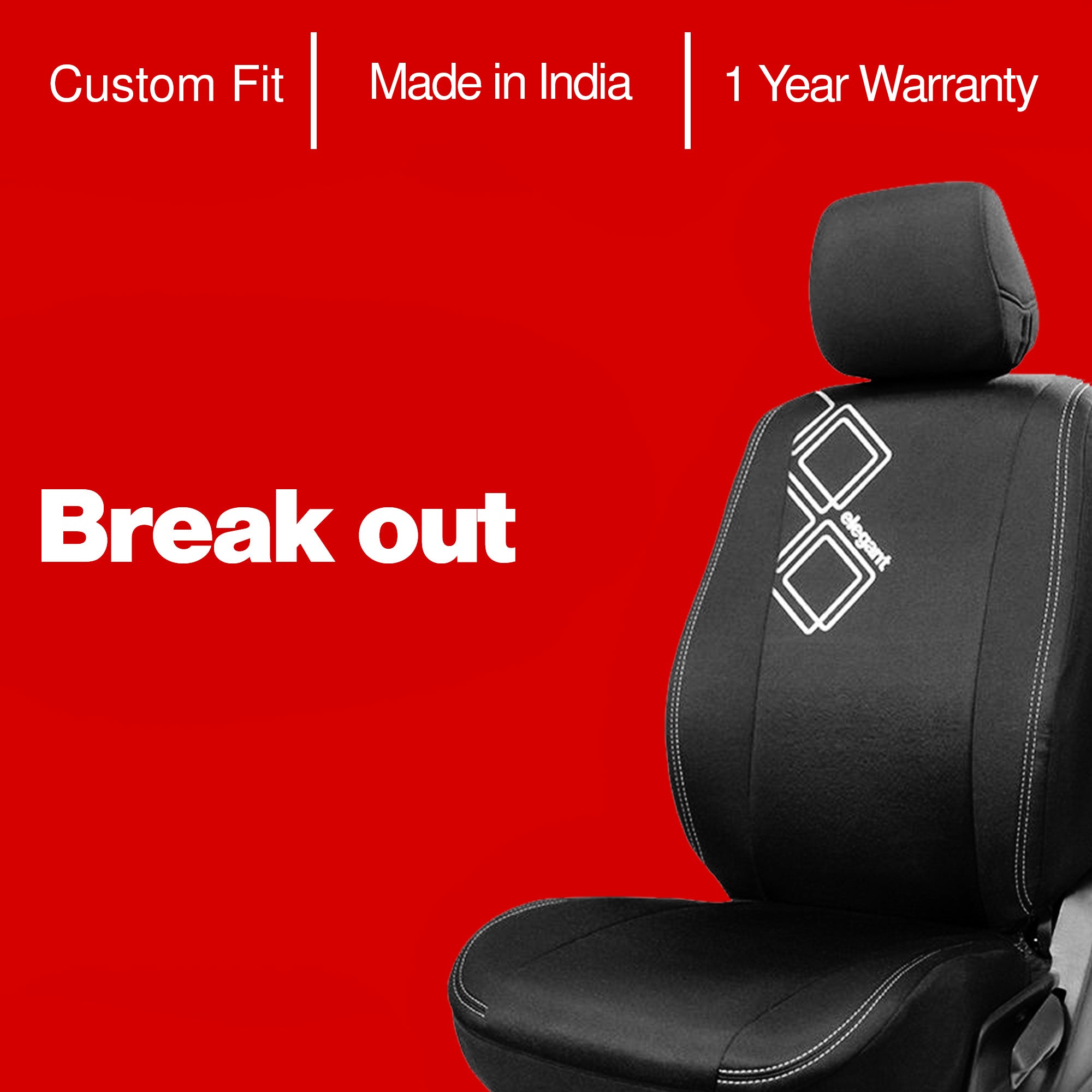 Yolo Fabric Car Seat Cover For Renault Triber – Elegant Auto Retail