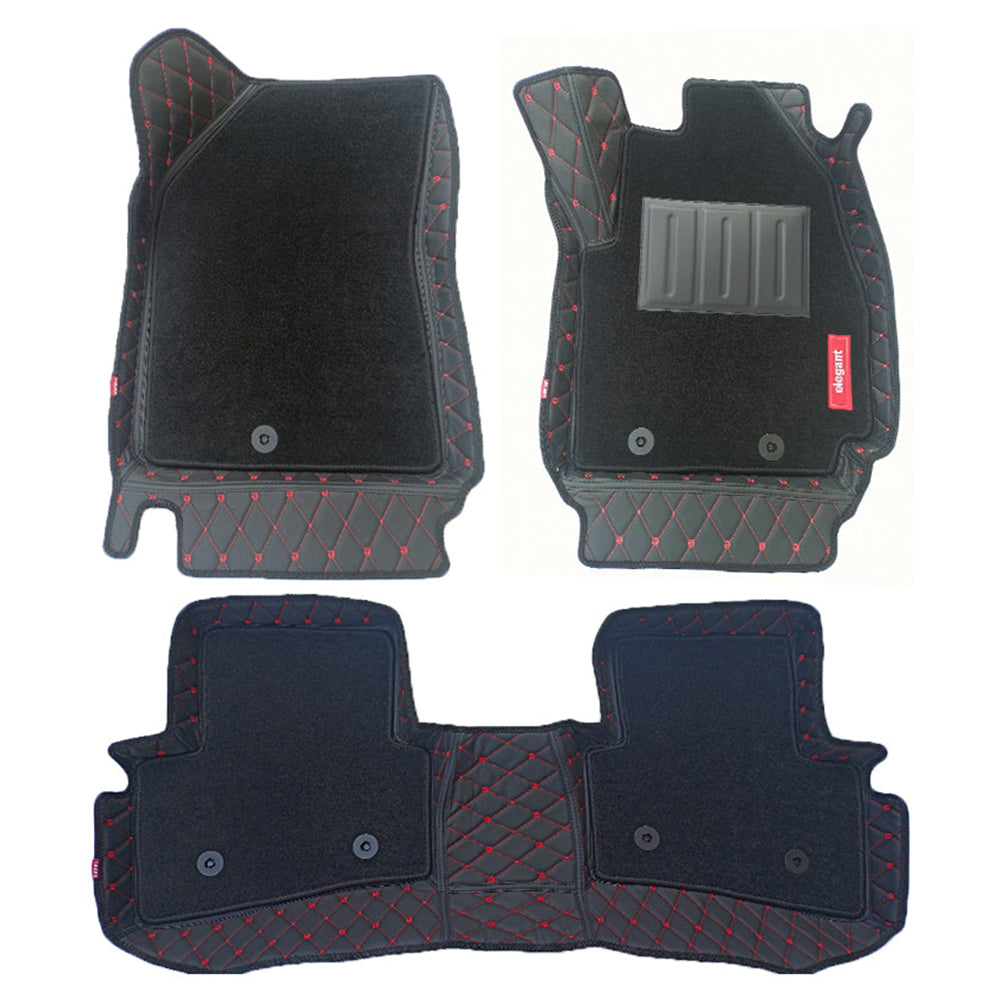 Elegant Black And Red Car Floor Mats Photos
